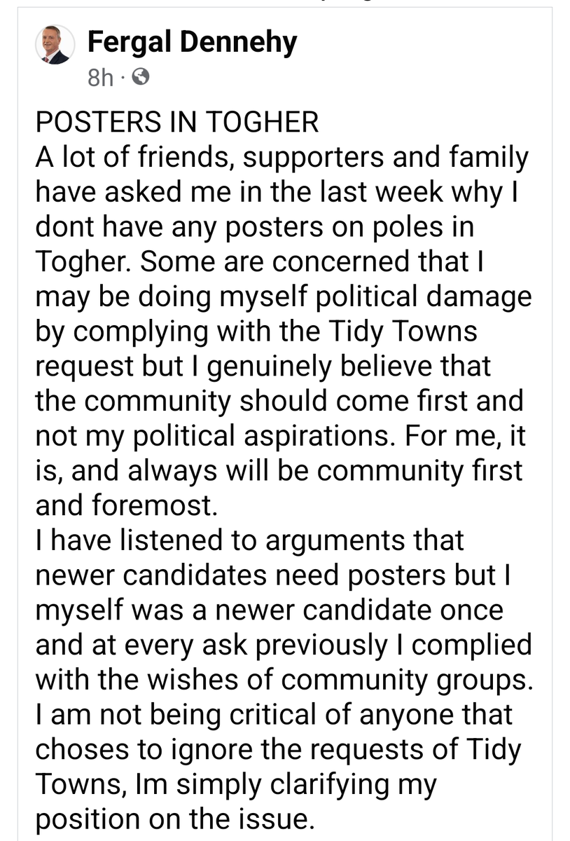 Tidy Towns Togher (TTT) (@toghert) on Twitter photo Well done <a href="/FergalDennehy/">Fergal Dennehy</a> for taking the initiative and supporting @Togher on our environmental campaign to reduce waste. We really appreciate your support & volunteering with us over the years. Let's see if anyone else follows his lead.
<a href="/BallincolligTT/">Tidy Ballincollig</a> <a href="/BallyphehaneT/">Ballyphehane Tidy Towns</a> <a href="/corkbeo/">Cork Beo</a> Well done <a href="/FergalDennehy/">Fergal Dennehy</a> for taking the initiative and supporting @Togher on our environmental campaign to reduce waste. We really appreciate your support & volunteering with us over the years. Let's see if anyone else follows his lead.
<a href="/BallincolligTT/">Tidy Ballincollig</a> <a href="/BallyphehaneT/">Ballyphehane Tidy Towns</a> <a href="/corkbeo/">Cork Beo</a>