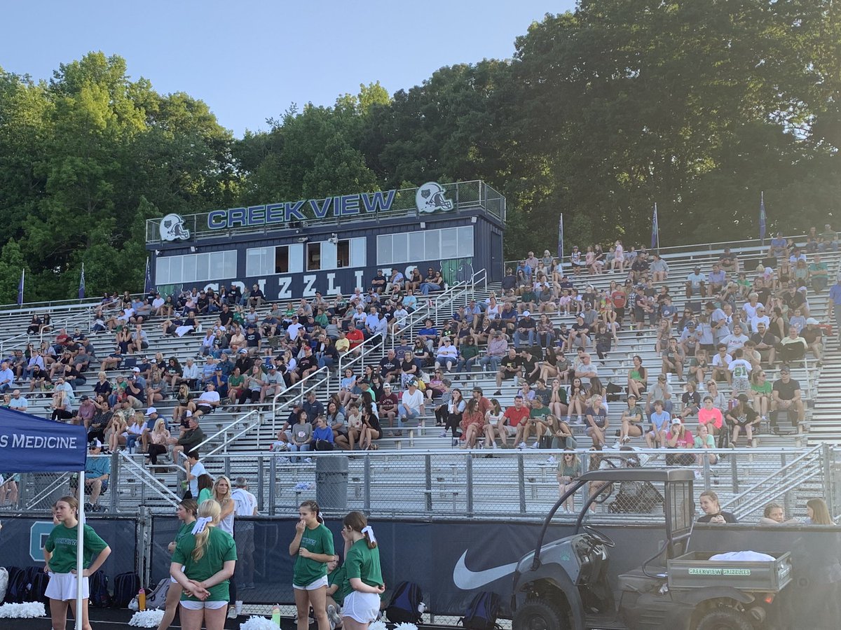 Great turnout for a great cause at the Creekview Spring game! #thecurestartsnow