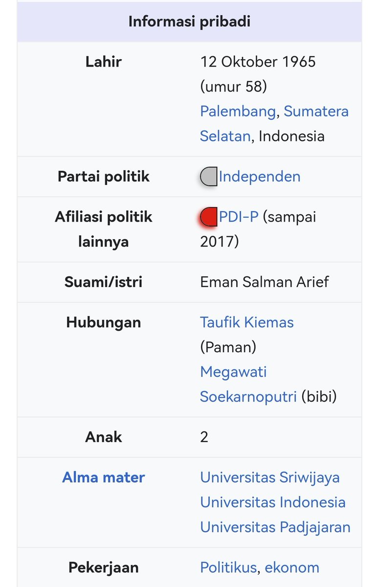 Msh keponakan Taufik Kiemas & Megawati.