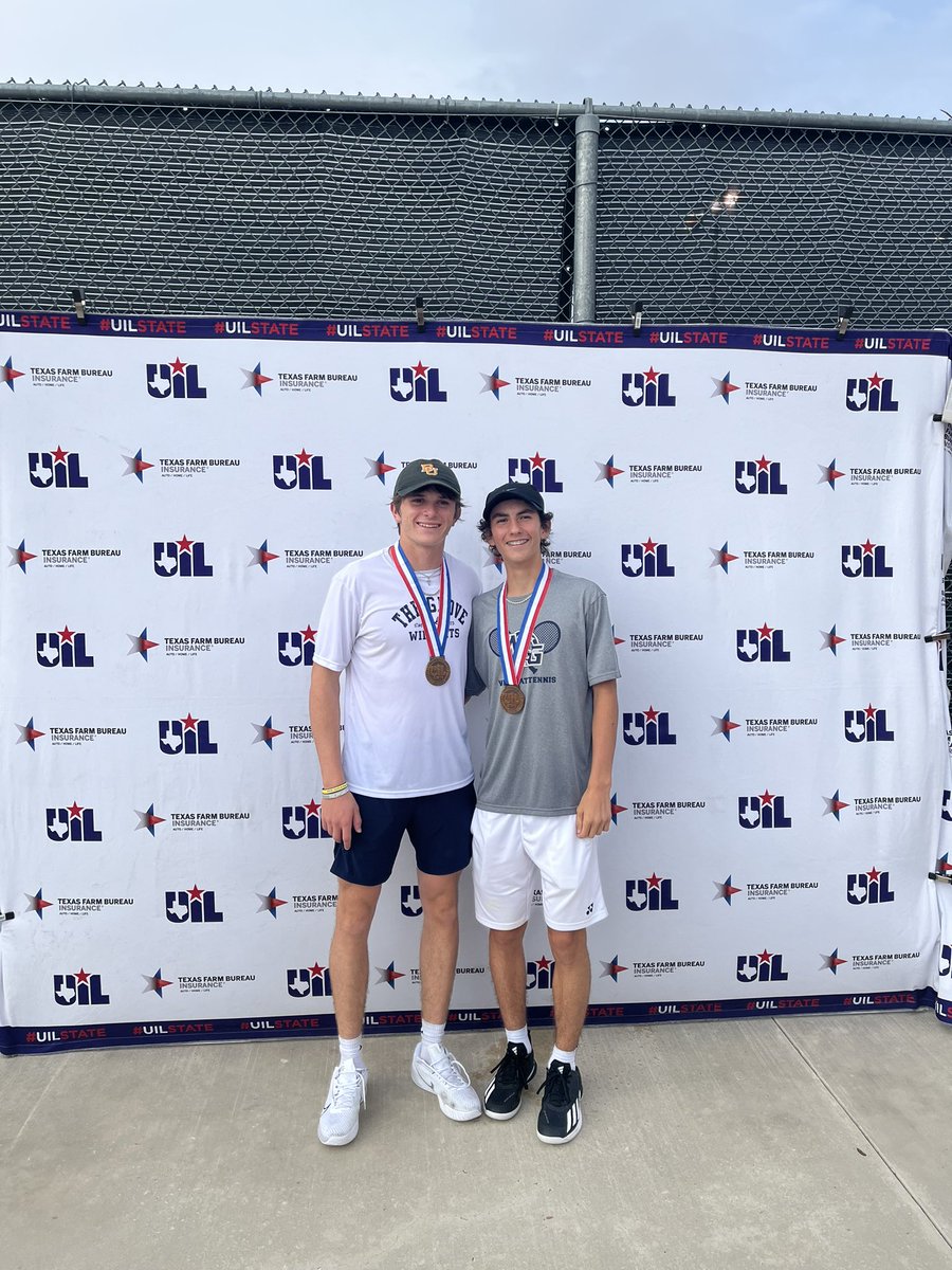 Congratulations to Blake and Matteo for their third place finish at the UIL 5A State Tournament!! #prosperproud