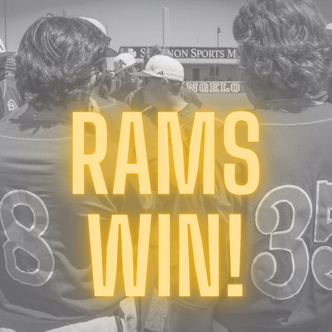 Rams defeat West TX A&M, 7-4 in Game 1 of the South Central Regional tournament! #ComeAndTakeIt