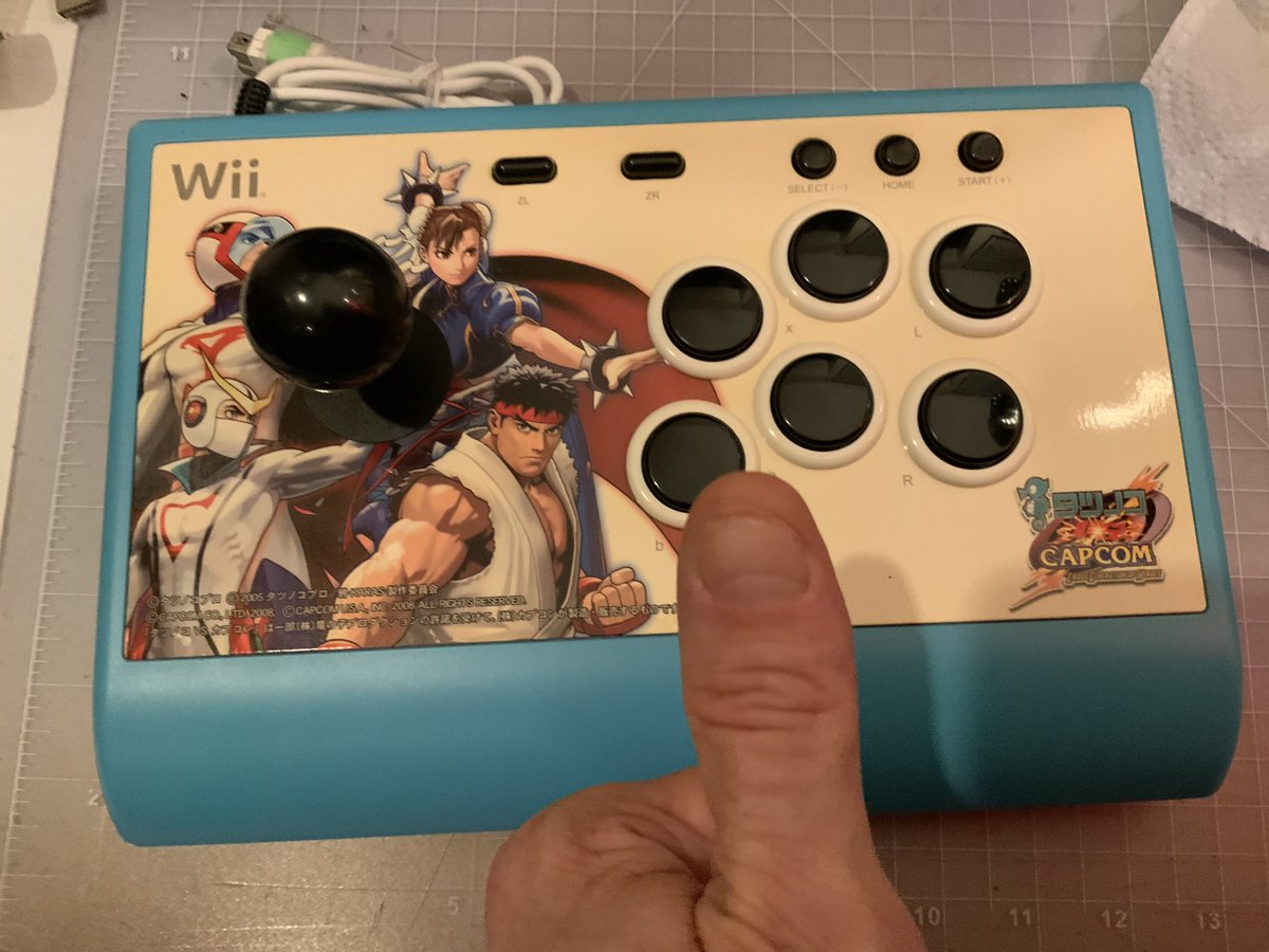 No! It’s my Japanese version #TVC #fightstick for my #DIY #dedicated #arcadecabinet! #Wii
