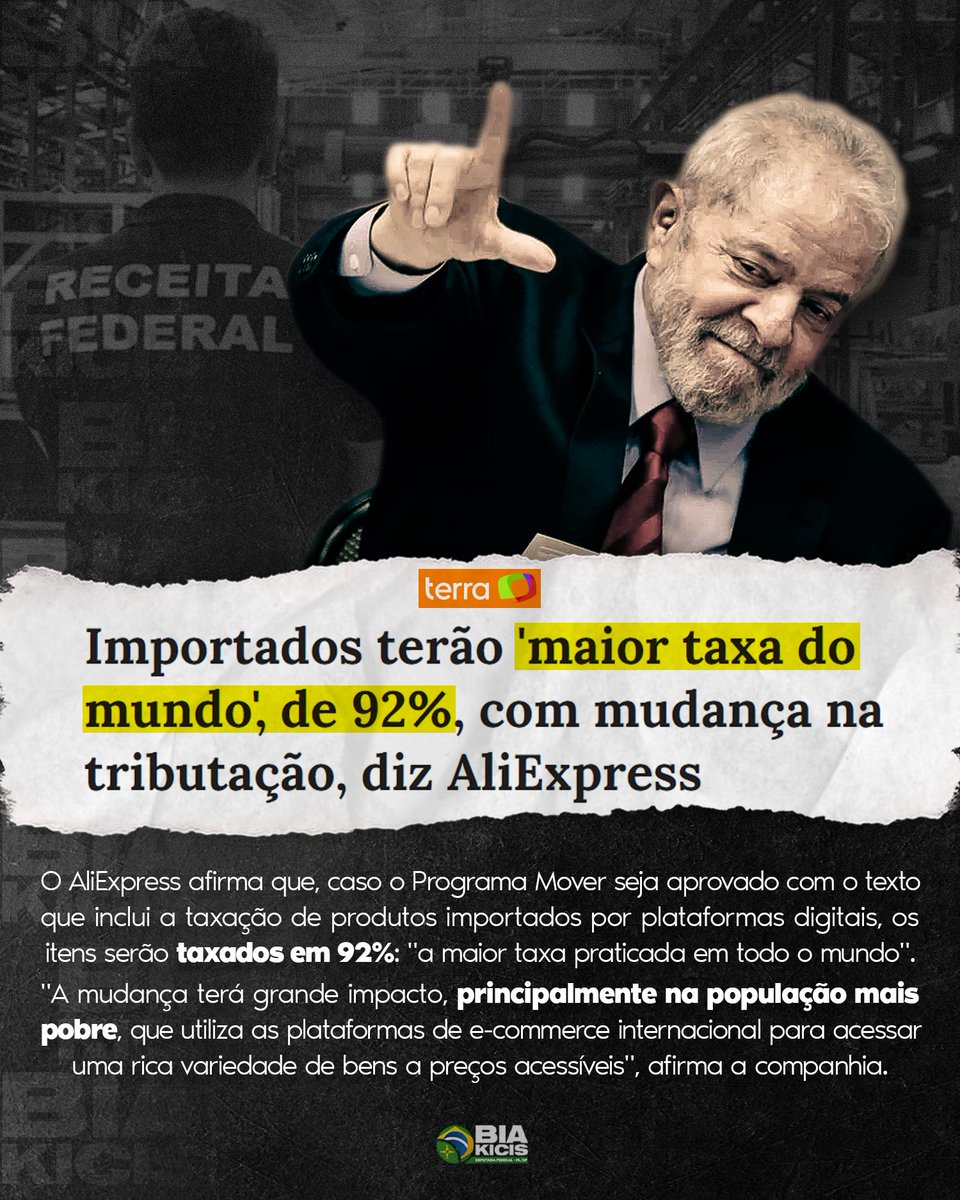 Biakicis's tweet photo. Esse governo não gosta do povo brasileiro. Só gosta de taxar. https://t.co/YybE3fH74o