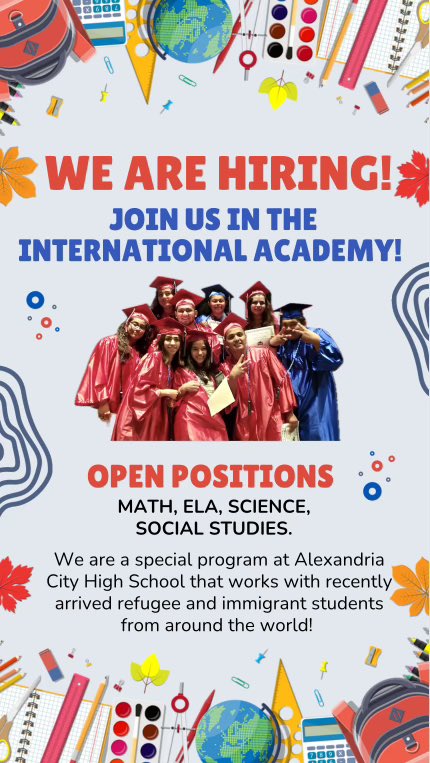 Gabriel Elias (@gabriel3lias) on Twitter photo Hey #Nova teachers - we want you to join our awesome team at <a href="/IntlAcademyACHS/">International Academy ๐ Alexandria City HS</a>. Come teach a dynamic population with an amazing team! Reignite your passion for teaching with us! Hey #Nova teachers - we want you to join our awesome team at <a href="/IntlAcademyACHS/">International Academy ๐ Alexandria City HS</a>. Come teach a dynamic population with an amazing team! Reignite your passion for teaching with us!
