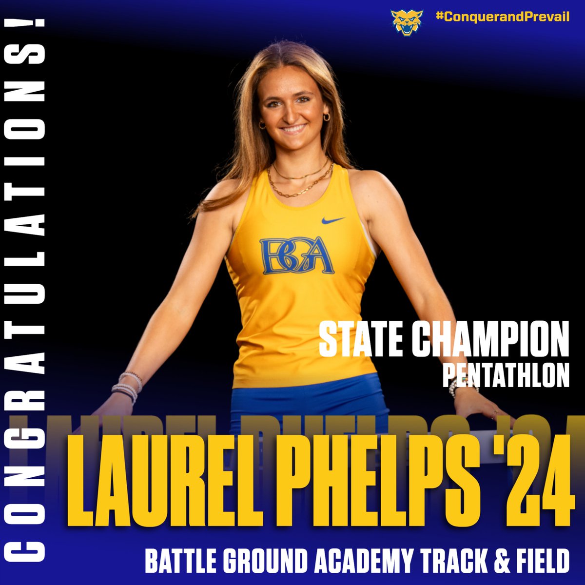 Congratulations to Laurel Phelps for winning the State Pentathlon! We are very proud of you! @bgawildcats <a href="/whsports/">Herald Sports</a> <a href="/cspulliam/">Charles Pulliam</a>