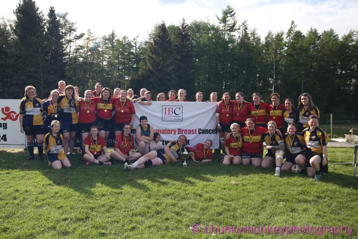 EKRFC Women's Rugby held their Charity 10s Festival In memory of Marianne Strokosch and Inflammatory Breast Cancer. 100 ladies played. Total raised was £4000  teams Falkirk, Dalziel, Strathaven, Waysiders, Mid Argyll, Paisley, Irvine, Dumfries <a href="/AilidhHood/">Ailidh Hood</a> <a href="/Scotlandteam/">Scottish Rugby</a> <a href="/ekrfc/">East Kilbride RFC</a>