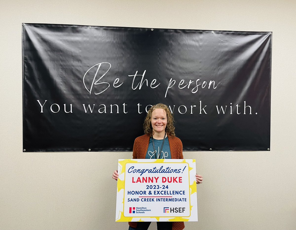 MichelleBunnell's tweet image. Congratulations to the @SandCreekInt TOY Ann Marie Bicknell and our Honor and Excellence winner Lanny Duke!  Special shout out to Cheryl Gruber for being our SCI winner. You are our champions!