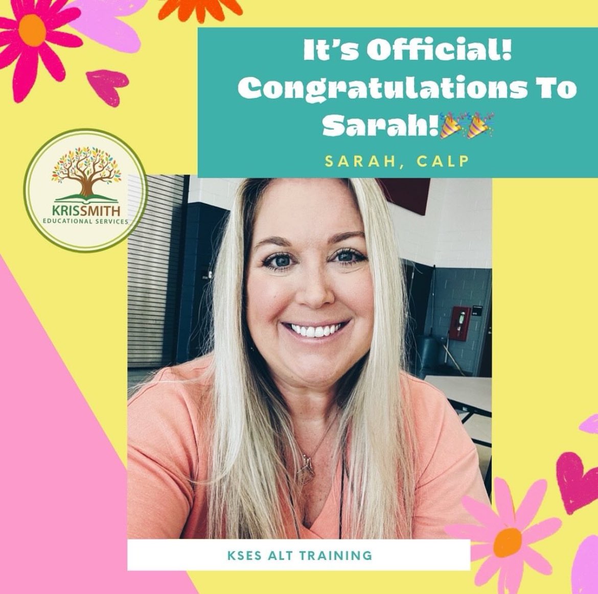 Way to go, Sarah McCown at <a href="/LakeviewBobcats/">Lakeview Elementary - Official Page</a> for your hard work in becoming a Certified Academic Language Practitioner! #dyslexia #untileveryonecanread