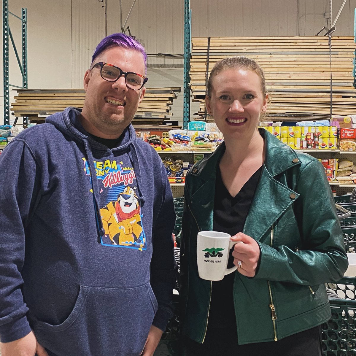 Wonderful to visit with Dan the Executive Director at the Wood Buffalo Food Bank today. They are open and were busy packing hampers and serving clients. Him and his entire team are such a huge asset for our region. I was happy to join their Hunger Hero Monthly Donor program today