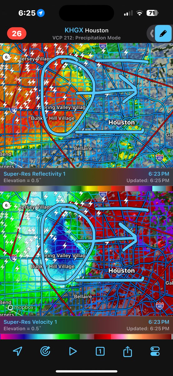 Heights &amp; Downtown. DESTRUCTIVE winds incoming. Treat it like a tornado.