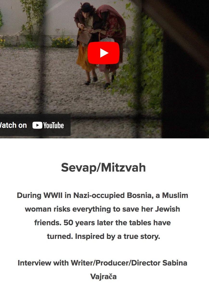 We interview SEVAP/MITZVAH Writer/Producer/Director Sabina Vajrača Screens: American Pavilion / Cannes, France - May 22, 2024 Toronto Jewish Film Festival / Toronto, Canada - June 2-3, 2024 Short Shorts Film Festival & Asia / Tokyo, Japan - June 9, 2024 wearemovingstories.com/we-are-moving-…