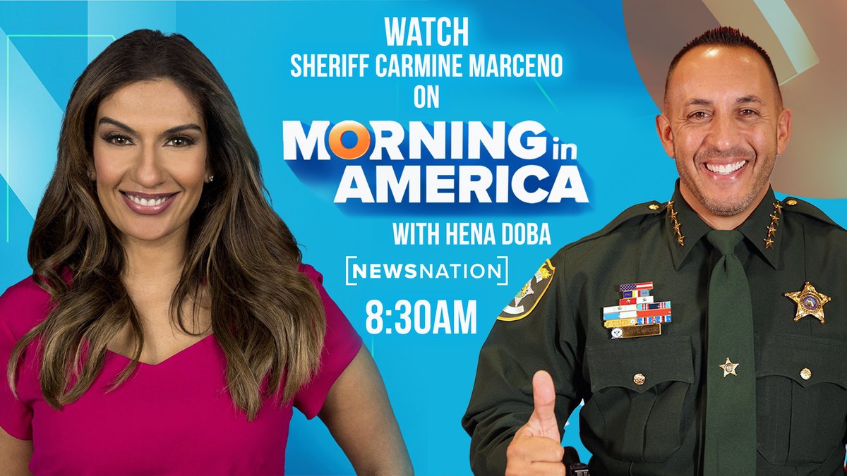 Watch Sheriff Carmine Marceno LIVE on @HenaDoba @NewsNation at 8:30 AM tomorrow morning on NEWSNATION.
More: newsnationnow.com/author/hena-do…