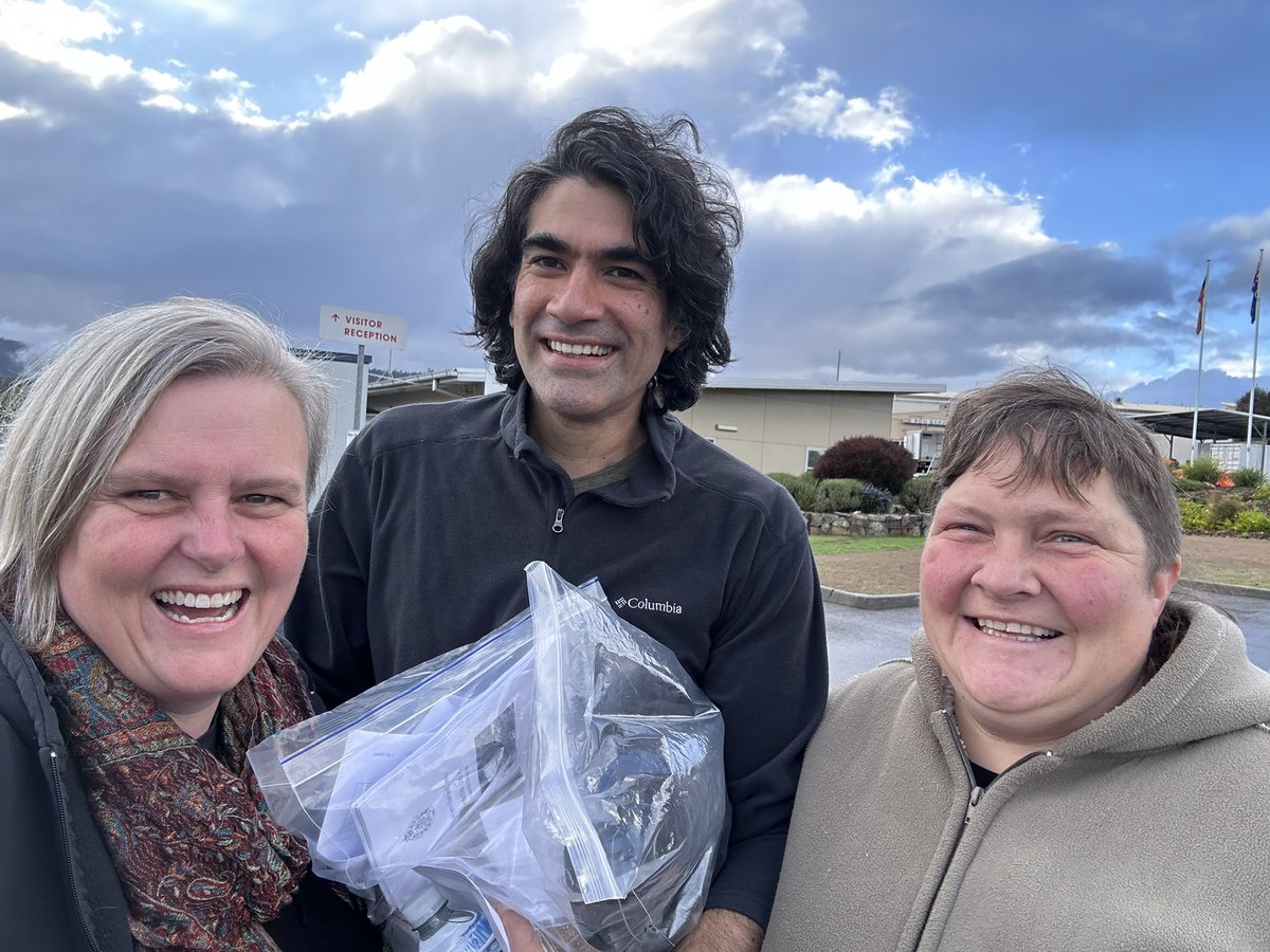 Ali Alishah released, undeterred and energised, after three months in Risdon Prison for defending ancient forests of the Styx Valley!!! #politas