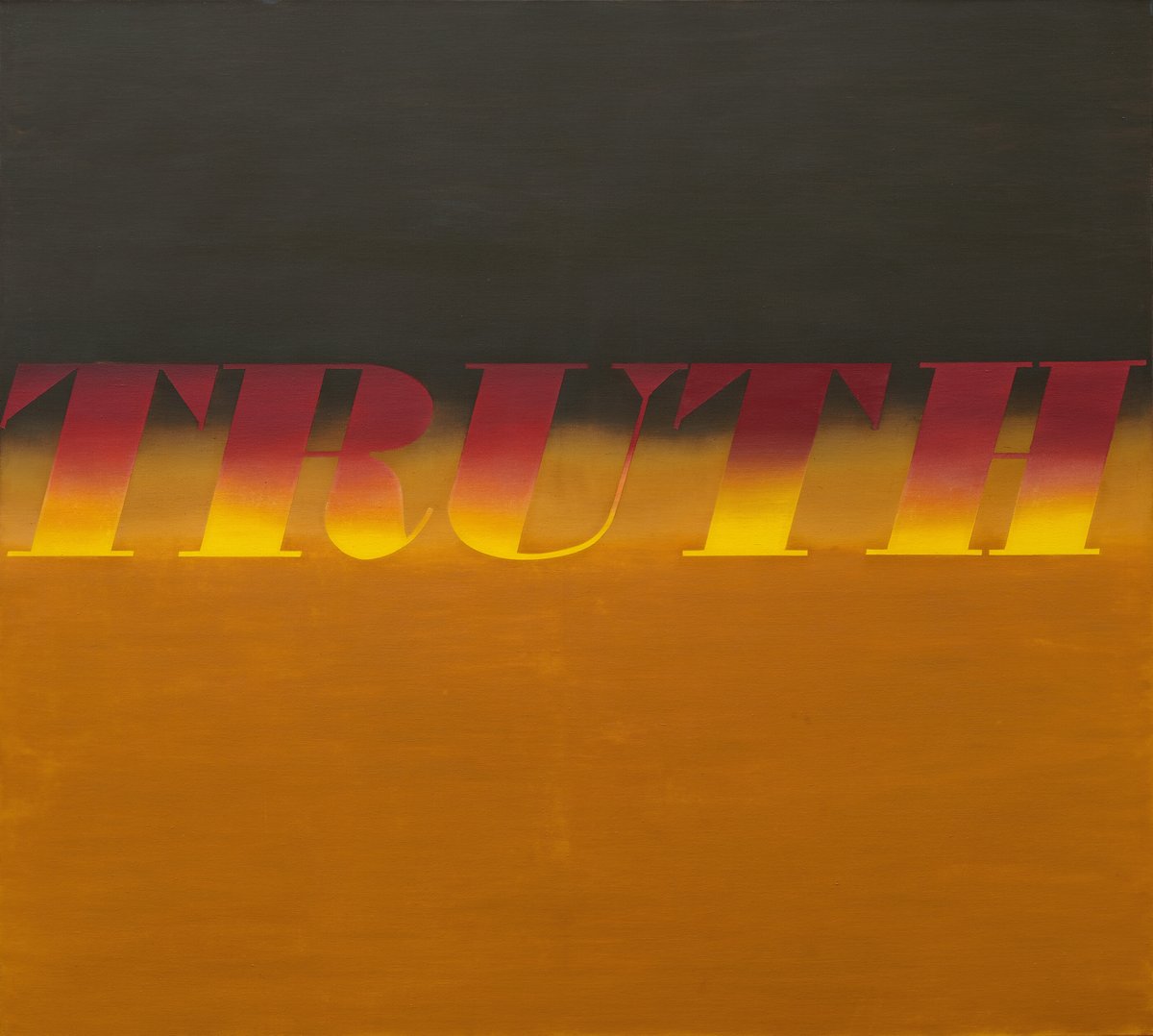 Ed Ruscha's 'Truth' encapsulates the ethos of Norman and Lyn Lear's sensibilities and values. After minutes of bidding in the room and on the phones, this expansive and arresting canvas has sold for $14,785,000 during the #20thCenturyEveningSale.