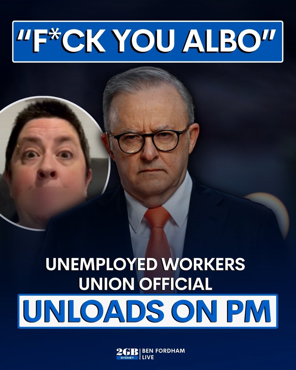 The PM has copped a spray from the Unemployed Workers Union. Vice President Catherine Caine is angry about the Budget. And she let the PM know in a rant filled with foul language. 🎧omny.fm/shows/ben-ford…🎧