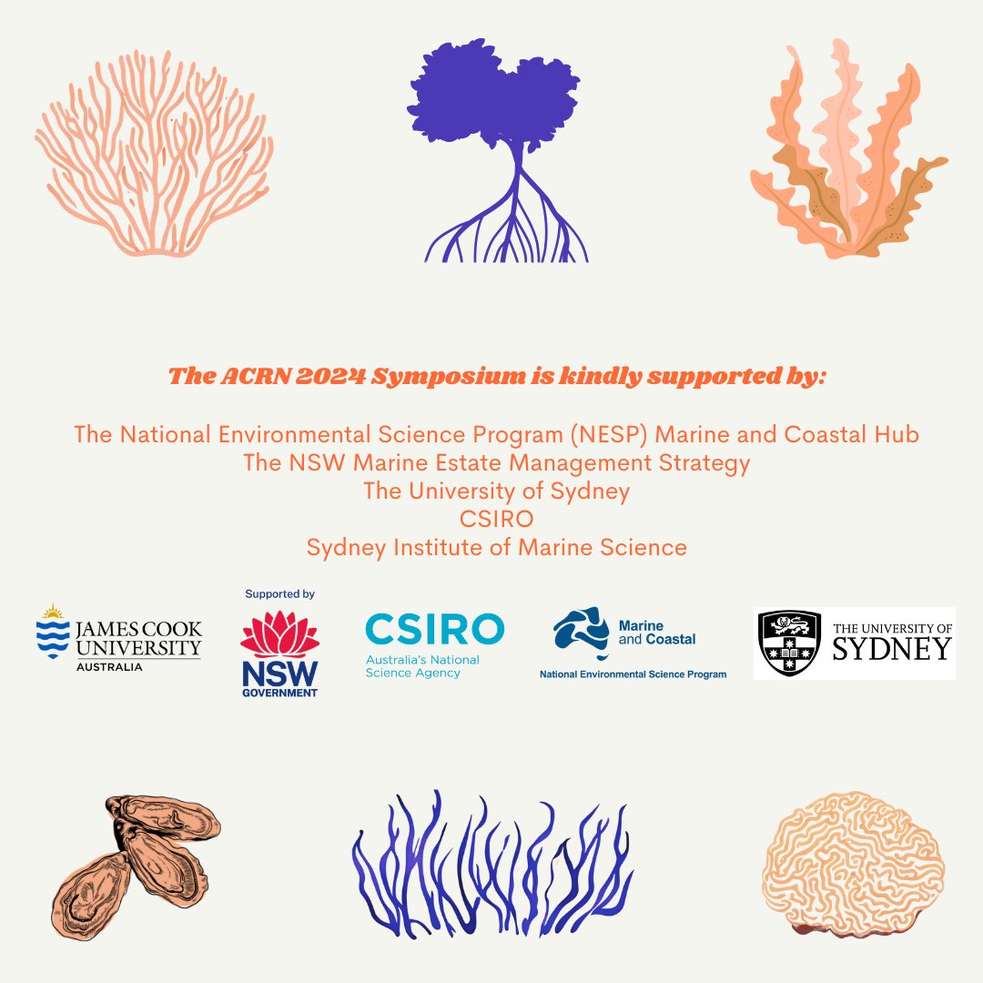 Don’t miss out - registration for this year’s ACRN 2024 Symposium closes at 5 pm AEST TODAY!

See you there!

Register here: eventbrite.com.au/e/australian-c…

<a href="/NESPmarinehub/">NESP Marine Hub</a> <a href="/jcu/">James Cook Uni</a> <a href="/SydneyMarine/">Sydney Marine</a> <a href="/CSIRO/">CSIRO</a> <a href="/Sydney_Uni/">University of Sydney</a> <a href="/DecadeRestore/">Restoration Decade Alliance</a> <a href="/Decade2Restore/">UN Decade on Ecosystem Restoration Advisory Board</a> <a href="/nature_org/">The Nature Conservancy</a> <a href="/ozfishunlimited/">OzFish</a> <a href="/WWF_Australia/">WWF_Australia</a>
