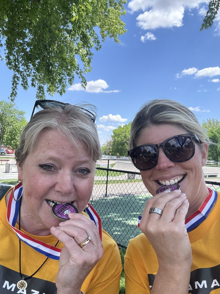 I had a GREAT partner for <a href="/ESU_10/">ESU10</a> team building-The Amazing Race!  <a href="/MrsCoover/">Peg Coover</a> and I brought home a medal! A huge THANK YOU to <a href="/Heather_Stukey/">Heather Stukey</a> and <a href="/DallasLew/">Dallas Lewandowski</a> for all of their planning!!