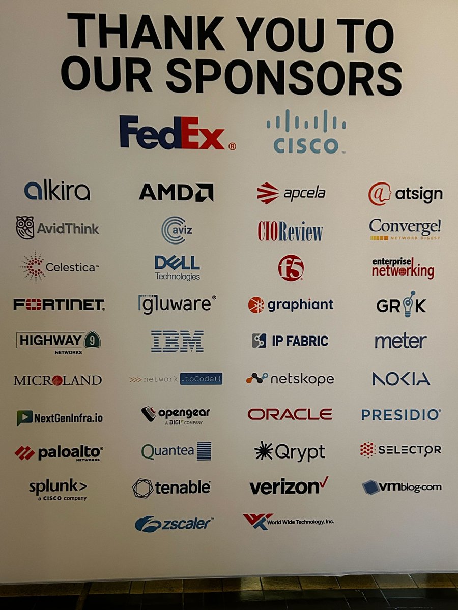 networktocode's tweet image. 👏 That&apos;s a wrap! Thank you to everyone who stopped by, chatted with the team, and sat in on our sessions during @ONUG_ Spring 2024! Until next time! 

#onugspring2024 #onugspring #dallastech #networkautomation #networking #enterpriseautomation #nautobot