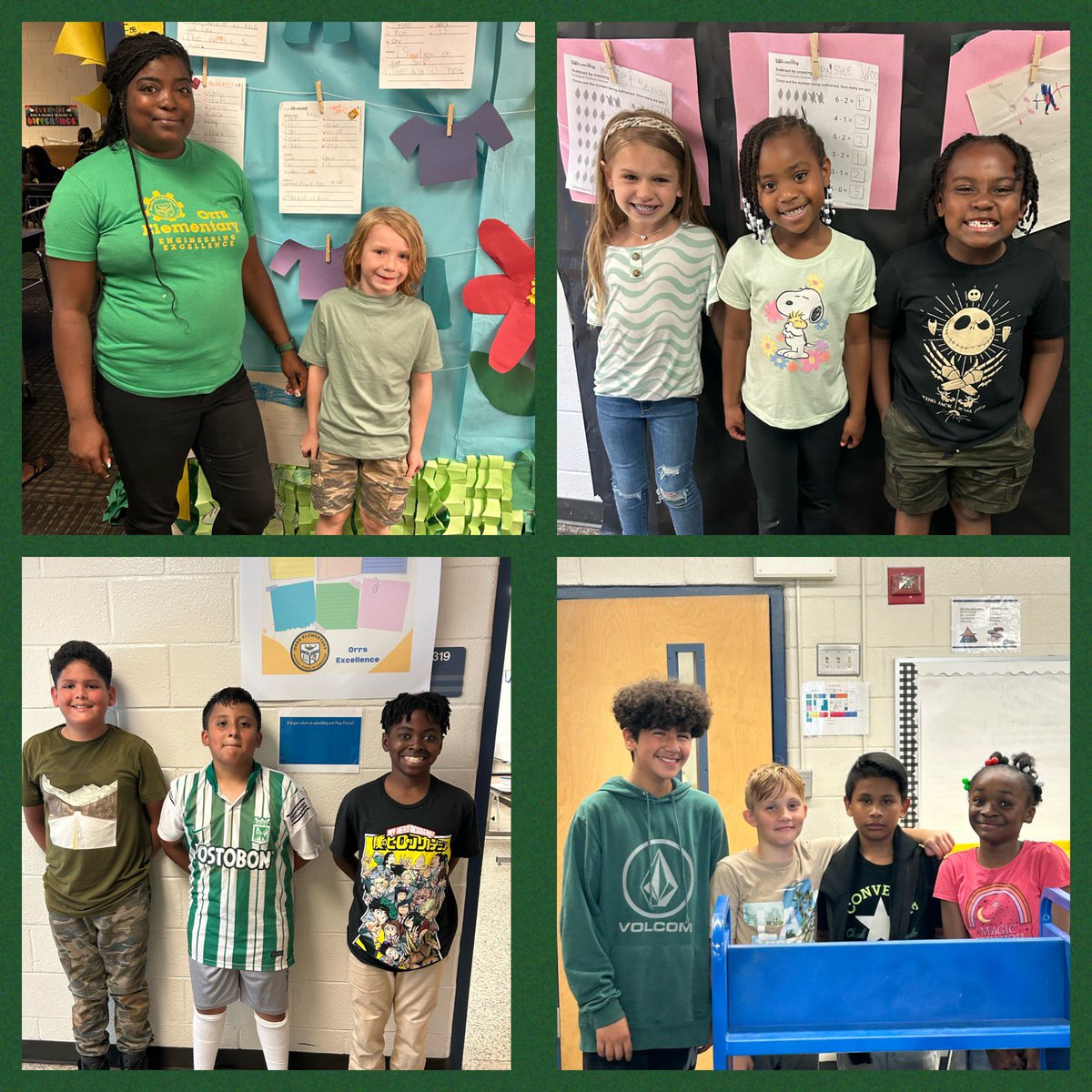 Thank you to everyone at @OrrsElementary wearing green today in support of #MentalHealthDay!! 💚#extraORRdinary ✈️ #MentalHealthMatters #GoGreen @GriffinSpalding @GSCSMTSS