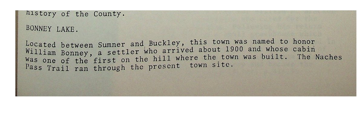 CascadeDistrict's tweet photo. Mystery solved!  - William Bonney, former Secretary of the Washington State Historical Society, Pioneer, and Curator. Also, namesake of Bonney Lake, Washington