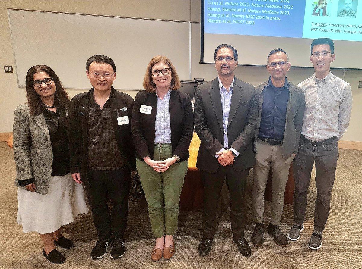 Amazing day of science, learning about AI with the best of minds at our cancer quantitative data science annual symposium. Three outstanding keynote speakers with three simply riveting talks. My brain is happy today. @UMRogelCancer @james_y_zou @anantm @MarylynRitchie