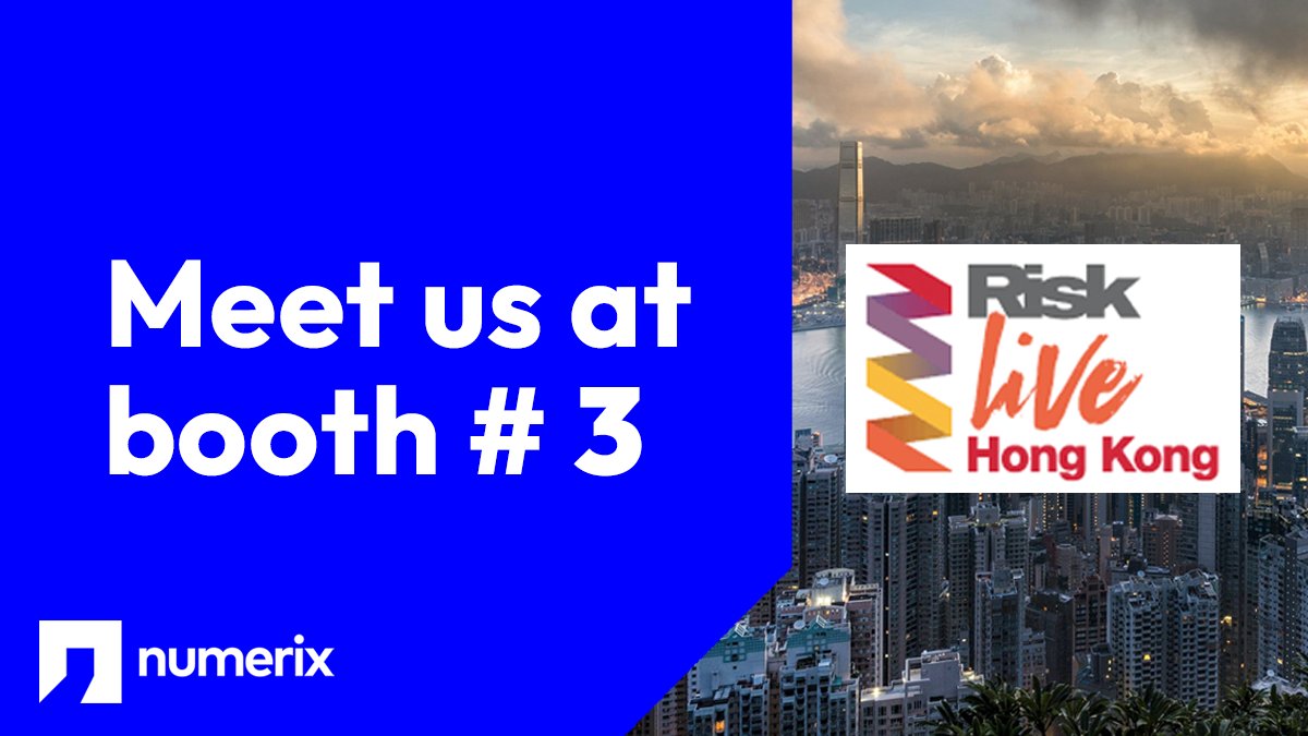 Hope to see some of you today at Risk Live Hong Kong. Numerix will be present at booth #3, so be sure to stop by and meet us! We’d love to chat with you about risk management challenges in the Hong Kong financial market.

#risklivehongkong #hongkong #risk #riskmanagement