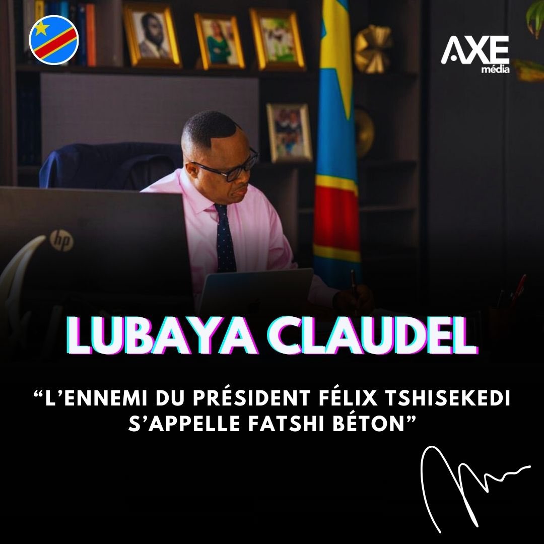 « L’ennemi du président Tshisekedi, je le redis, n’est pas à trouver parmi ceux qui, comme moi, sont en désaccord avec sa gouvernance. Son ennemi s’appelle Fatshi béton, l’incarnation négative de lui-même, dont il est incapable de se départir...» (Claudel Lubaya) #AXEmedia 🇨🇩