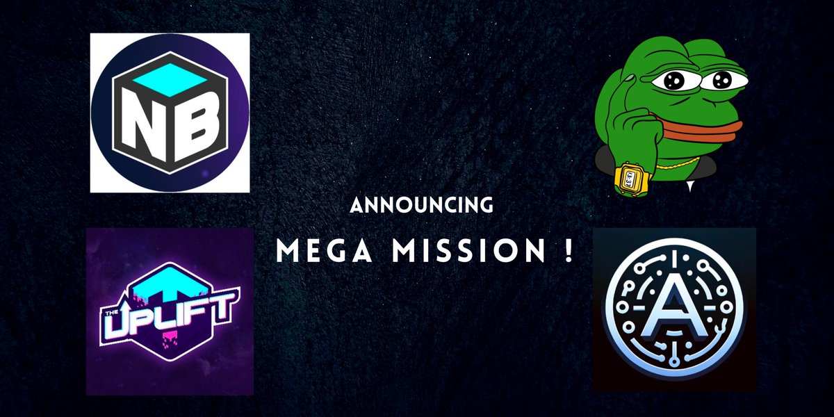 🚀 Mega Mission Alert! 🚀

We've gone full degen with <a href="/KEK_Official/">🐸$KEK Official🐸</a>, <a href="/neftyblocks/">NeftyBlocks</a>, &amp; <a href="/theupliftworld/">TheUplift</a> for the wildest, craziest mission EVER! 🎧💎🤯

Join Mission ➡️ twtr.to/9syD1

Smash that like and RT for a chance to win a bag of $ALPHA points 🤑🔥

LET'S FUCKING GO!
