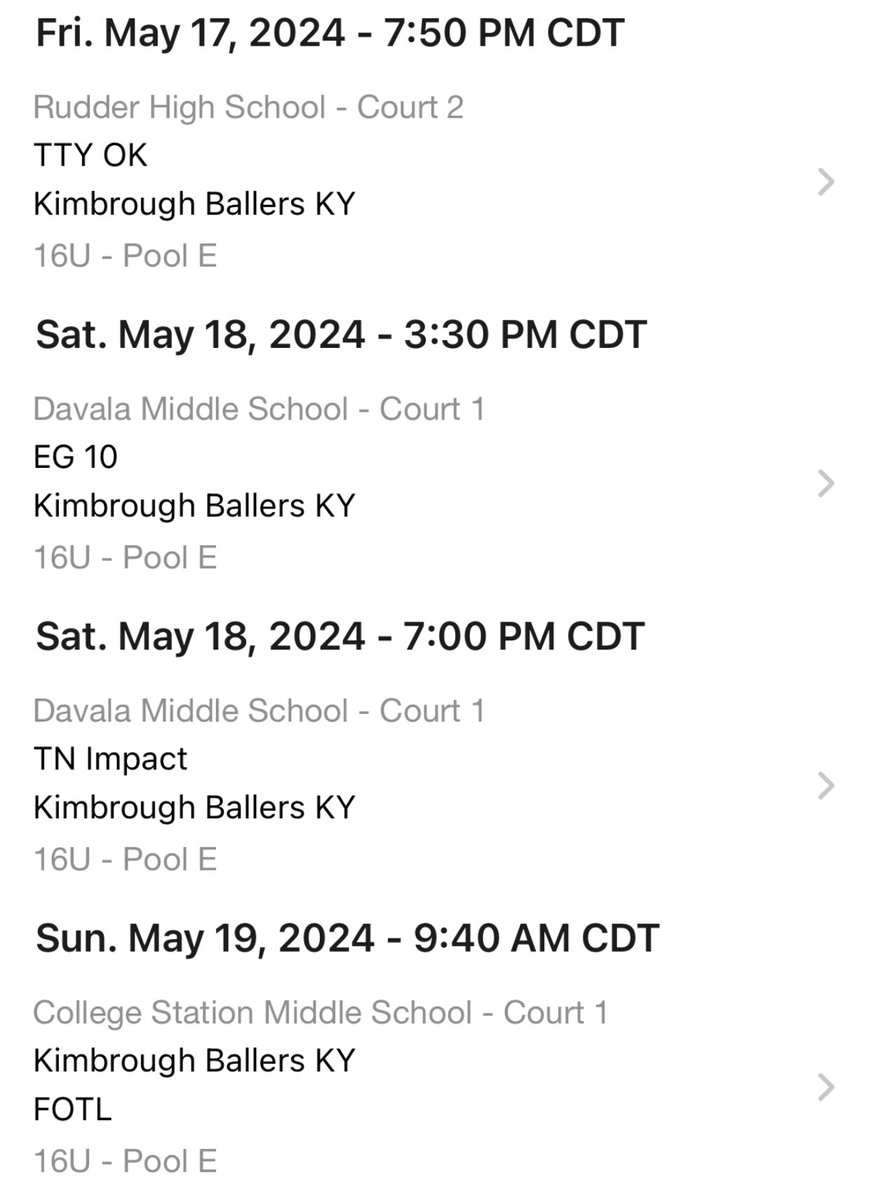 3SGB_Kimbroughballers2026 (@3sgbkimbrough) on Twitter photo Schedule and roster for live period <a href="/3StripesGOLD/">3Stripes GOLD Basketball</a> session 2 in Bryan Texas
6’10 <a href="/austintinnon12/">Austin Tinnon</a>
6’9 <a href="/tylerowens26/">Tyler Owens 6’10 2026</a>
6’5 <a href="/Bronzden1/">bronzden23</a>
6’5 <a href="/EpCampbell35/">Ephraim Campbell</a>
6’4 <a href="/yaboijaymes/">Jaymes Clark</a>
6’4 <a href="/MichaelFisch23/">Michael Fisch</a>
5’11 <a href="/Antwan_hinton11/">Antwan Hinton</a>
5’10 <a href="/Jack__Torrence_/">Jack</a> Schedule and roster for live period <a href="/3StripesGOLD/">3Stripes GOLD Basketball</a> session 2 in Bryan Texas
6’10 <a href="/austintinnon12/">Austin Tinnon</a>
6’9 <a href="/tylerowens26/">Tyler Owens 6’10 2026</a>
6’5 <a href="/Bronzden1/">bronzden23</a>
6’5 <a href="/EpCampbell35/">Ephraim Campbell</a>
6’4 <a href="/yaboijaymes/">Jaymes Clark</a>
6’4 <a href="/MichaelFisch23/">Michael Fisch</a>
5’11 <a href="/Antwan_hinton11/">Antwan Hinton</a>
5’10 <a href="/Jack__Torrence_/">Jack</a>