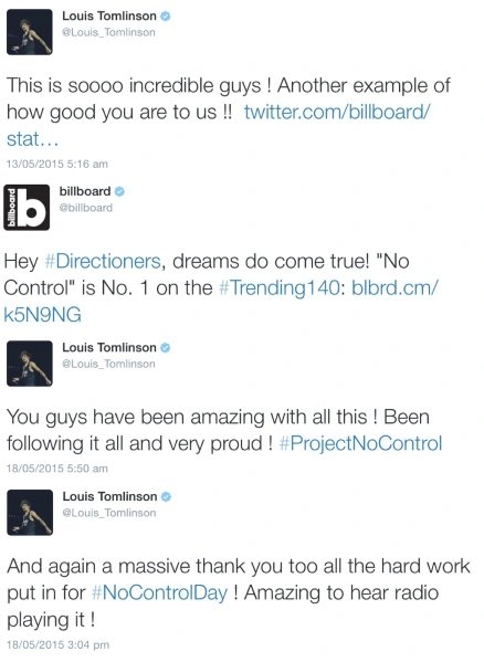 28_L_T_28's tweet photo. Happy No Control Day (17 May) to all that celebrate and took part in the push of No Control 9years ago!
#ProjectNoControl
“Dreams do come true” https://t.co/9ChRCBLOJ9