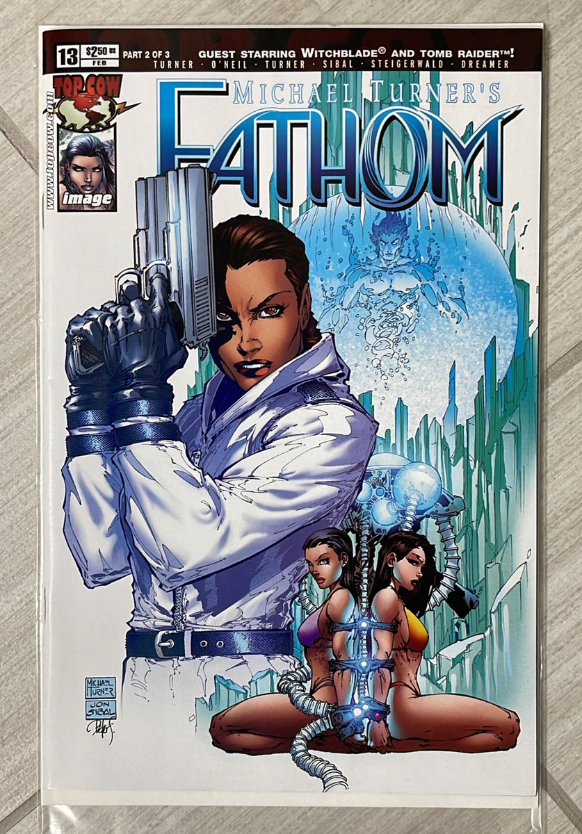 It’s @TopCow classics time! First up tonight, Fathom #13! For reasons I cannot fathom (!), I don’t have the dynamic forces variant to this issue. If anyone does and might be willing to part with it (for a price), let me know… #Fathom #MichaelTurner #comics #topcow