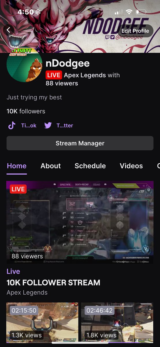 in one year i went from 200 followers to 10k, with over 1500 hours streamed while being in school, while going through many family loses. i can say i am proud of myself, i love every single one of you guys thank you so much for allowing me to be where i am today🖤 @PlayApex