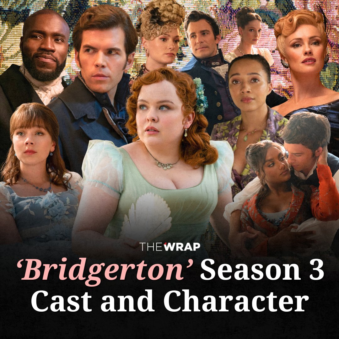 #Bridgerton is finally back, and Season 3 is diving into love stories of both fan-favorites and new arrivals. 💕 See our cast and character guide ⬇️ thewrap.com/bridgerton-sea…