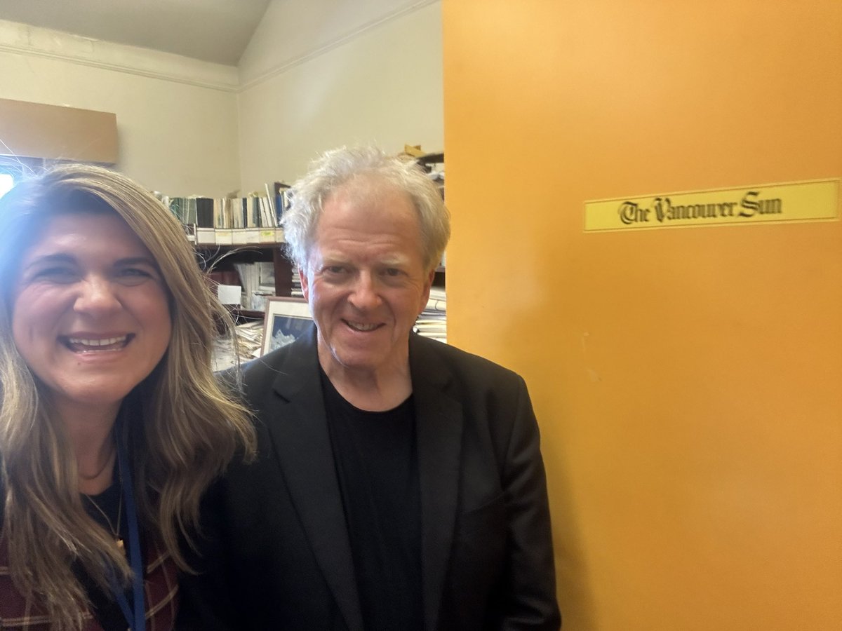 Marking my last day with the @vancouversun and my last day working in tandem with 40-year veteran @vaughnpalmer. He’s always a wealth of political knowledge and helped me find my footing as I jumped into #bcpoli reporting. I’ve got a week off before I start with CBC on May 27.