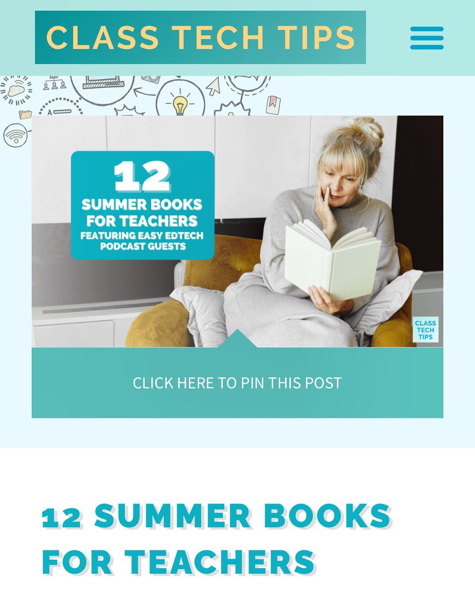 What an honor for our @ISTEofficial book to be on @ClassTechTips 12 Summer Books for Teachers List! @HistoryFrog and I are excited for everyone to pick up a copy and #BringHistoryToLife for their students! You can find it here: ISTE.org/History2Life 📖☀️🕶️