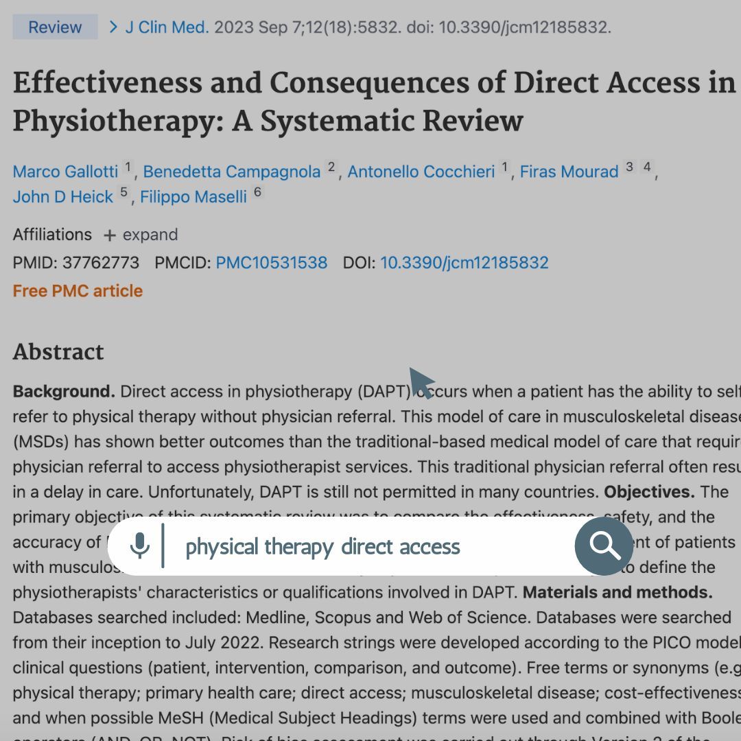 APTA_PA's tweet image. 🔄 **Revolutionizing Physiotherapy: Direct Access vs. Physician-Led Care** 🏥

#DirectAccess #Physiotherapy #MusculoskeletalDisorders #CostEffectiveness 💼🔄💪