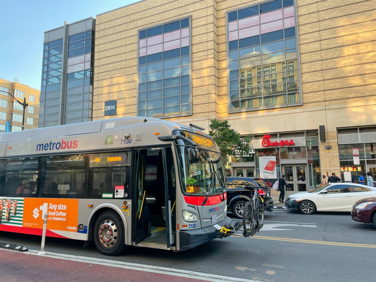 wmata's tweet photo. Bike to Work Day is tomorrow! Leave your car behind and ride your bike to take Metrobus  or Metrorail . You can transport your bike on either one. Stop by our pit stop at East Falls Church from 6:30-9:30am! Metro + bicycles = The perfect pair for cleaner air! 🚲 🌍💚 https://t.co/g387Kv7Y3u