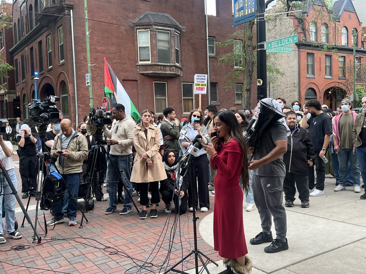 @14eastmag SGA President Parveen Mundi now speaks at the DPU coalition press conference.

“This violence will not break the will of the students, nor will it slow the progress of a solidarity movement that is breaking wide open across the country and around the world.”