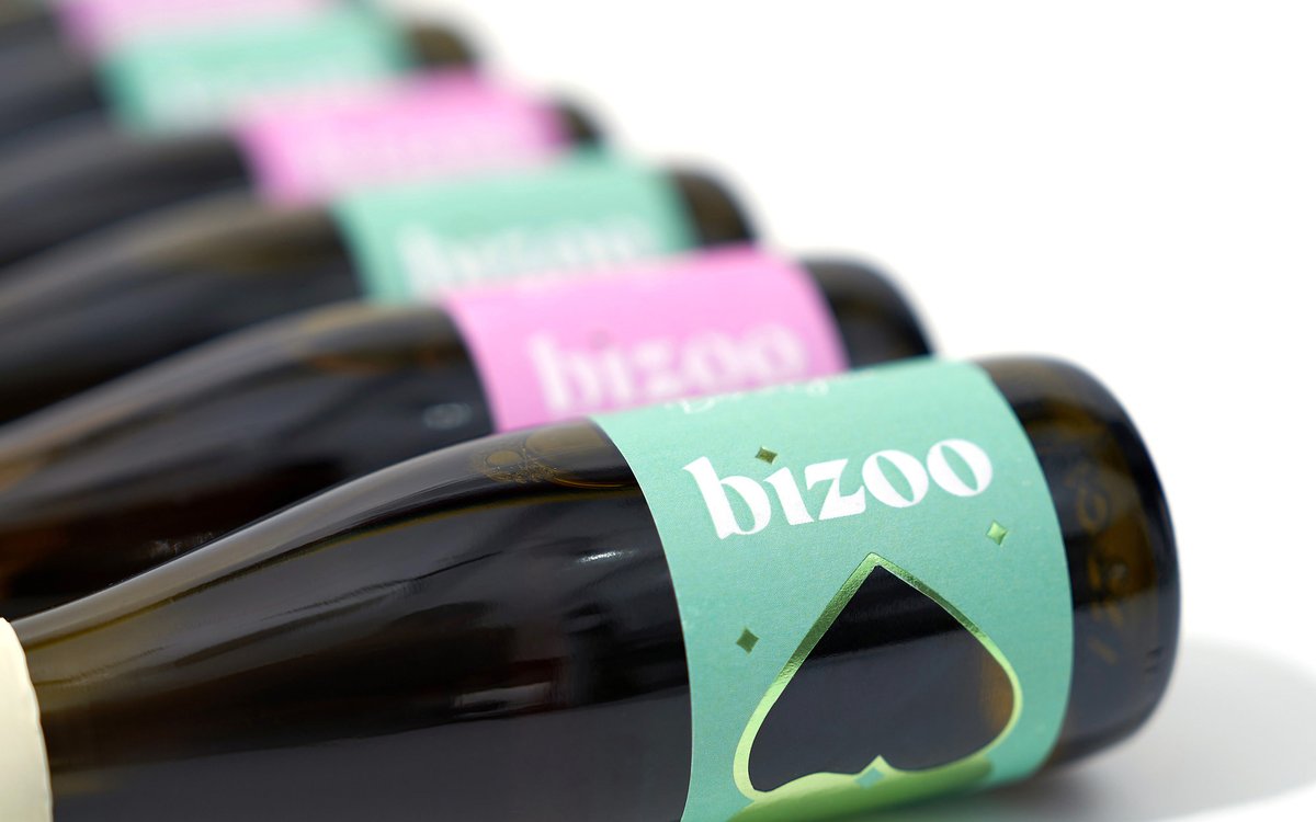 Sophia Georgopoulou | Design - Sophia Georgopoulou Creates Brand Logo, Visual Identity And Packaging Design For Bizoo Semi Sparkling Wine worldbranddesign.com/sophia-georgop… . #branding #brandidentity #graphicdesign #typography #packagingdesign #worldbranddesign #worldbranddesignsociety