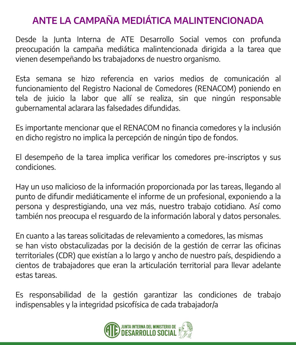 #estadoenemergencia
#atedesarrollo
#asistenciaalimentaria
#capitalhumano
<a href="/C5N/">C5N</a> <a href="/_IPNoticias/">IP noticias (Hype)</a> <a href="/ddd_ok/">#DuroDeDomar</a> @