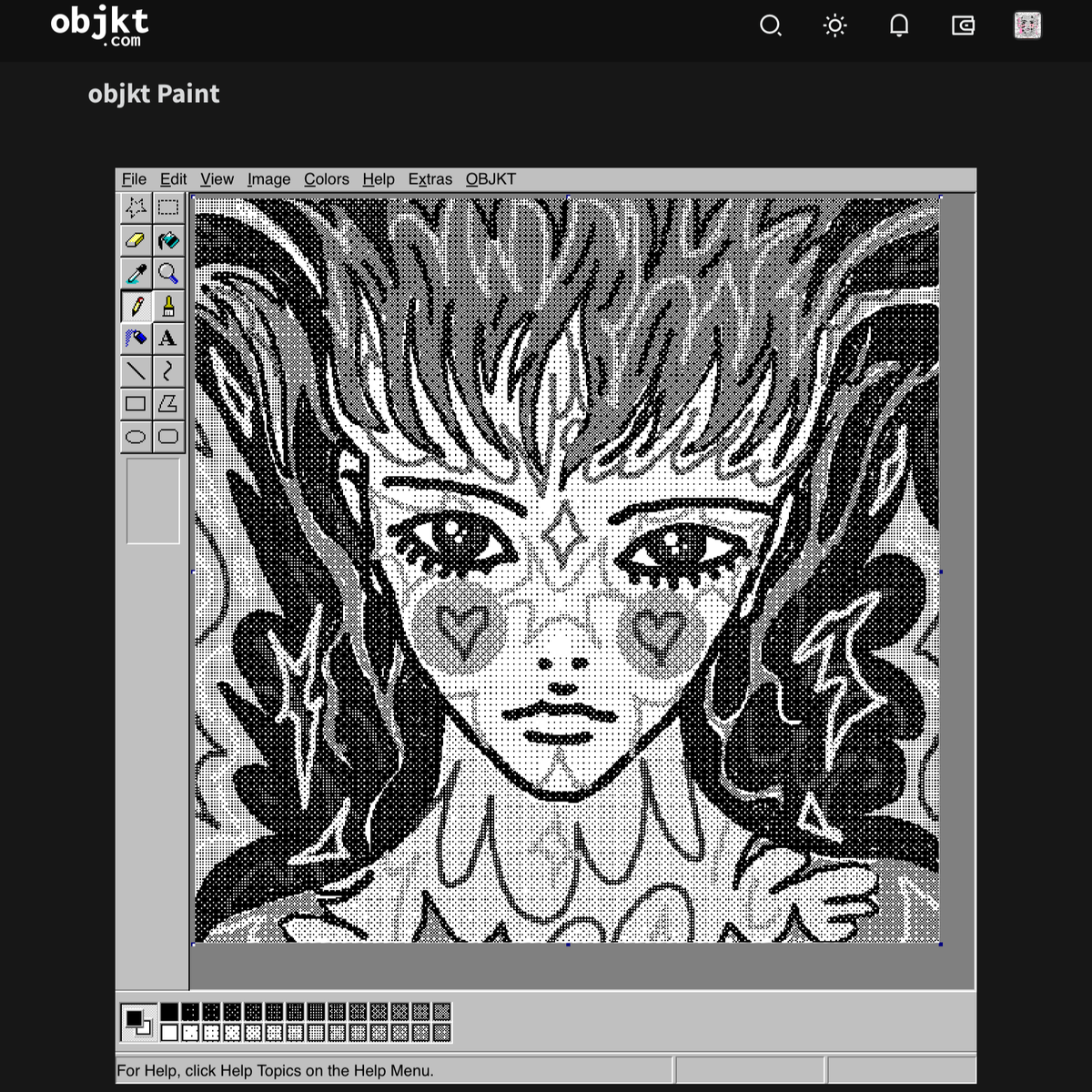 v5mt_tv's tweet photo. Another drawing made with @objktcom MS Paint tool, that I submitted to the โObjkt Paint 98โ competition.
#objktmspaint #objktpaint https://t.co/TzW5tZ8dgL