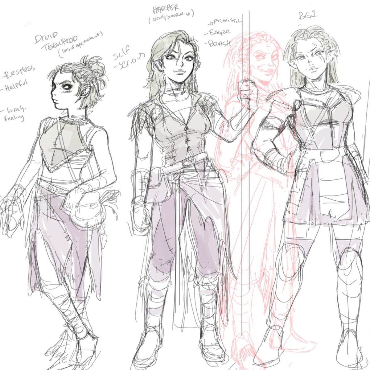 sketching a jaheira timeline uuh
