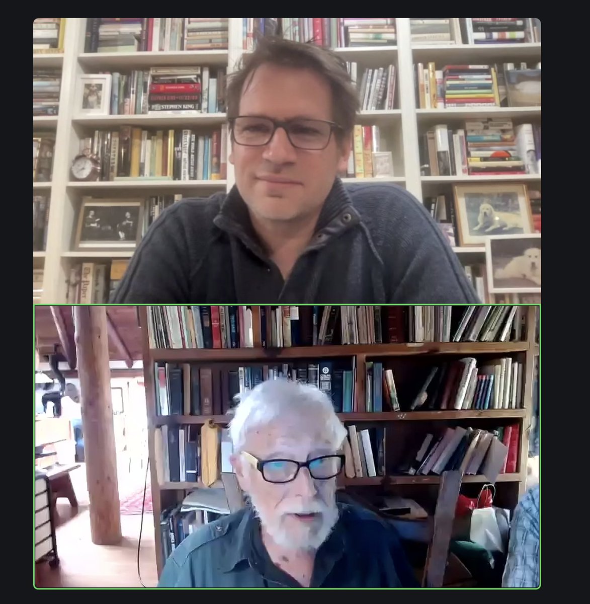 Gary Snyder on Zoom. Man, never thought I'd see this.