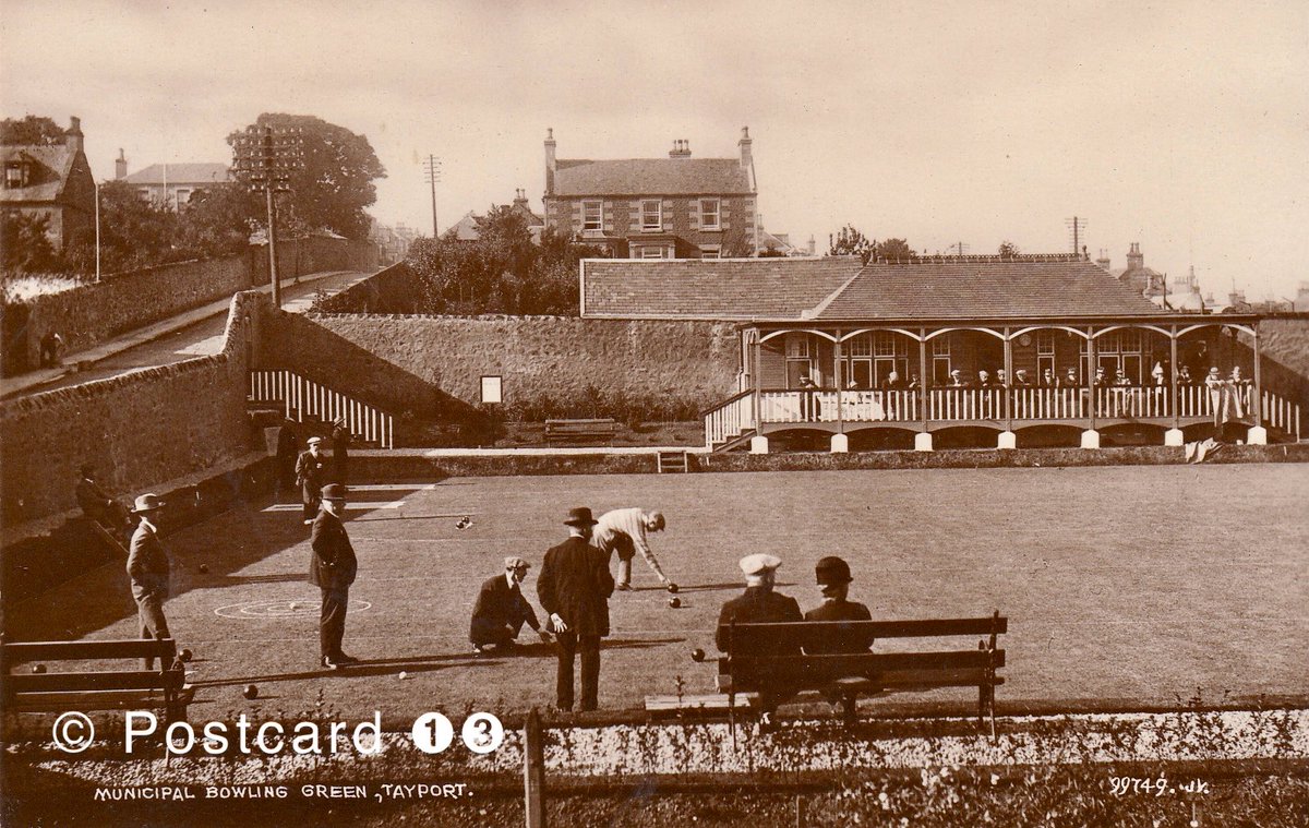 Tayport
Bowling Green, Tayport, Clubhouse
Postcard used in 1928

#Fife
#Tayport
#Bowling
#OldPostcard