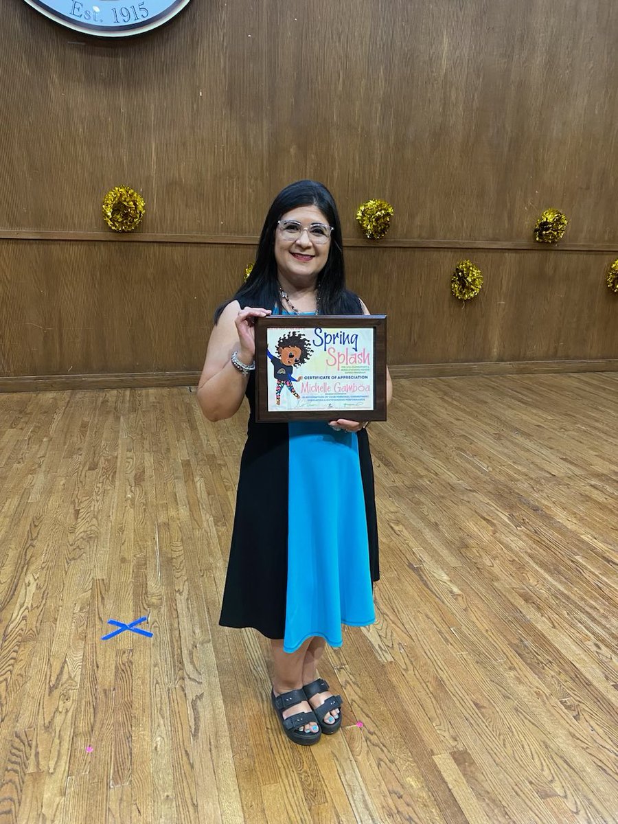 Congratulations to our own Mrs. Gamboa for being recognized at the 2024 Elementary & Middle School Honor Dance Showcase! We are proud of you! Way to shine 🤩❤️🛡️