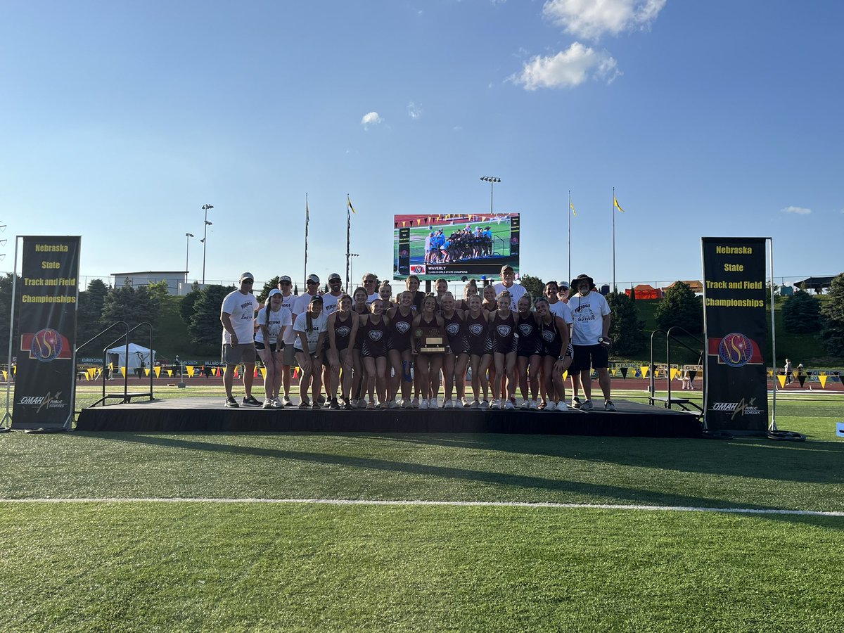 Congratulations, Waverly High School – the 2024 NSAA Class B Girls State Track & Field champions! #nebpreps