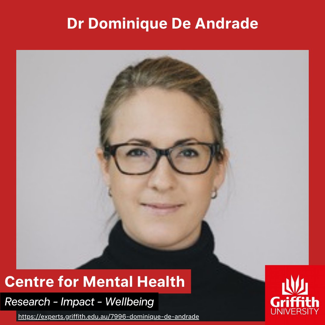 Looking forward to hearing @Griffith_CMH's Dominique De Andrade presenting today as part of the GCMH E-Seminar​ series🎙️ 'The role of data linkage in mental health research: better understanding service engagement and delivery, outcomes and attrition.' #mentalhealth #research
