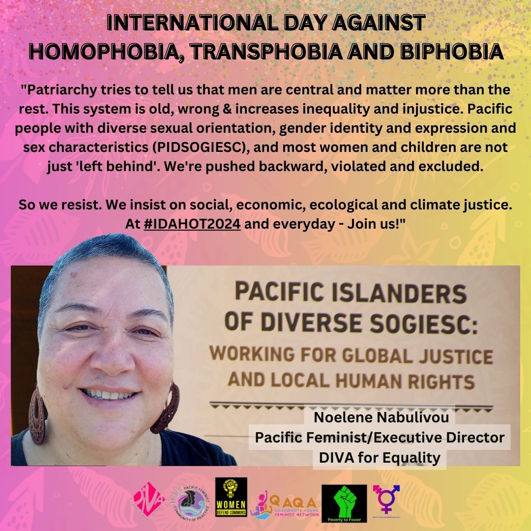 'I am speaking directly to those who discriminate. I do not accept your homophobia and transphobia, in word or in action. You do not get to determine the course of my life or anyone else's, because of personal and systemic bigotry and ignorance.' @noelenen of @diva4equality