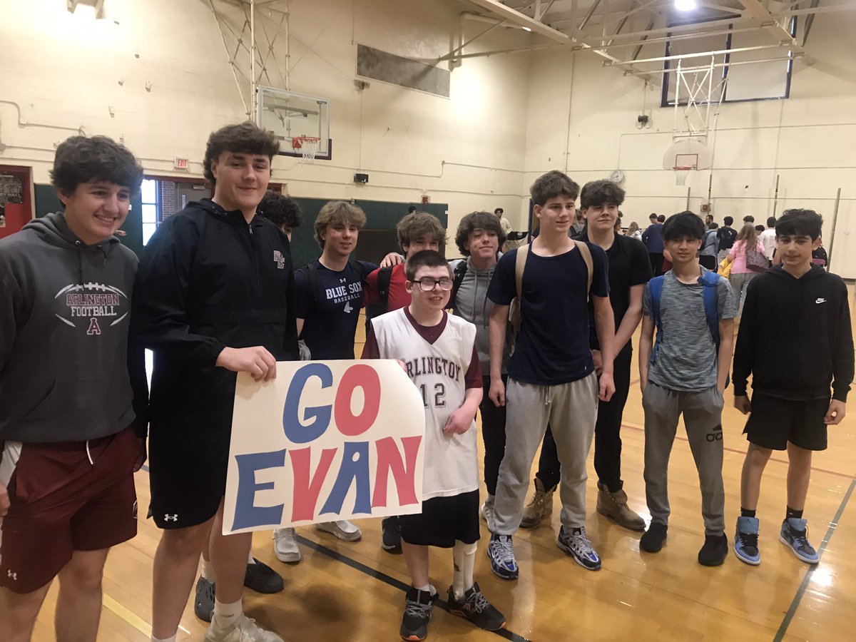 Let’s go Evan!!! Great performance by our teammate Evan and the Unified Basketball team today! @AHS_SpyPonders