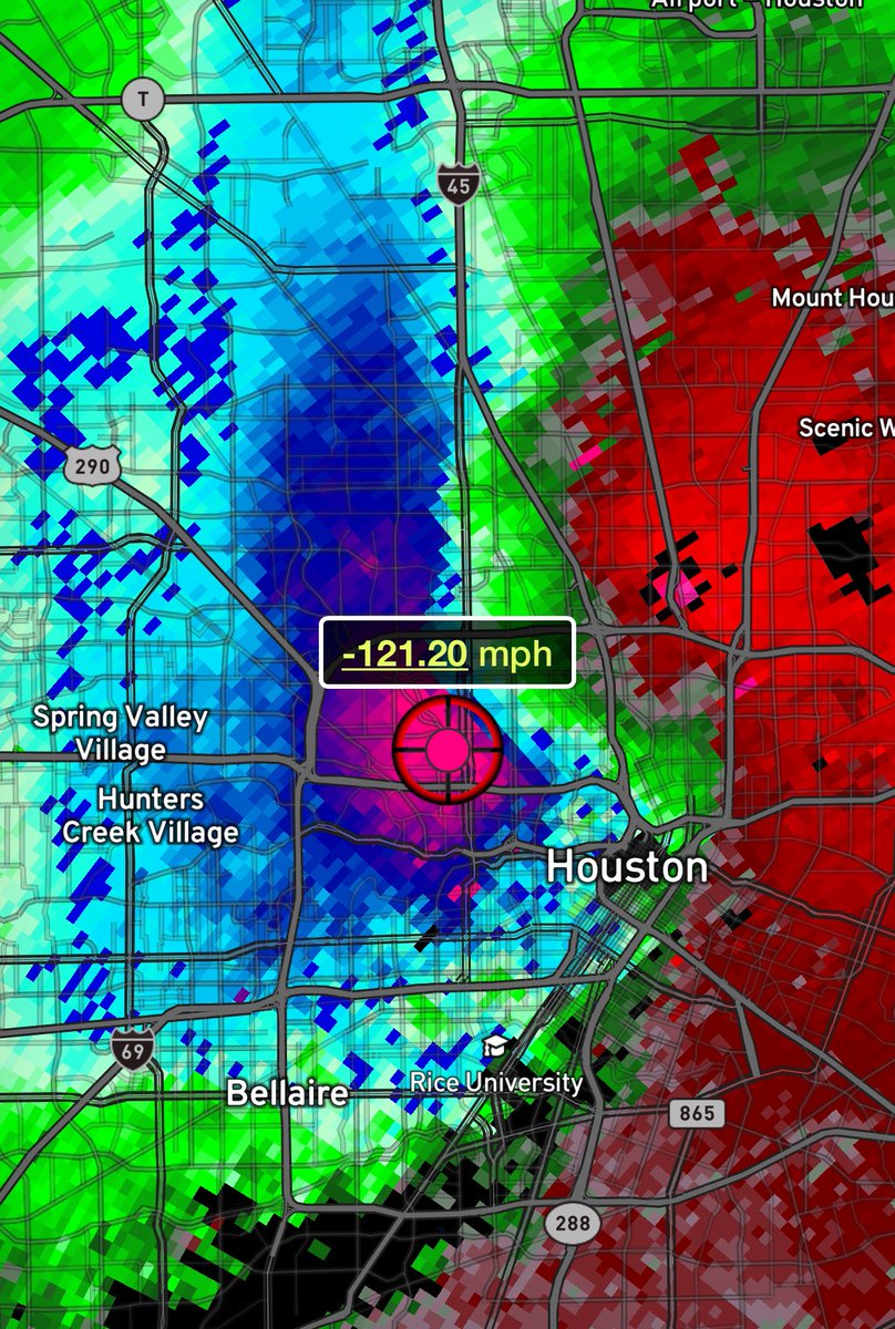 The Houston area just got absolutely rocked within the last hour by wind.